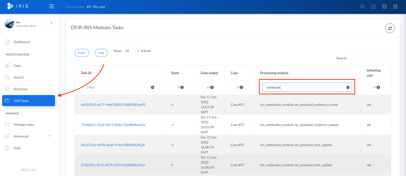 Module IRIS Webhooks - Documentation
